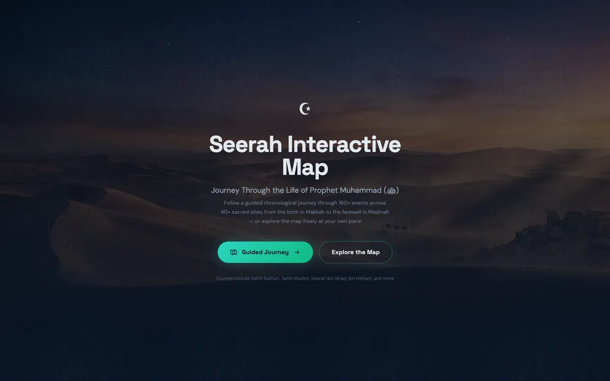 Seerah Interactive Map screenshot