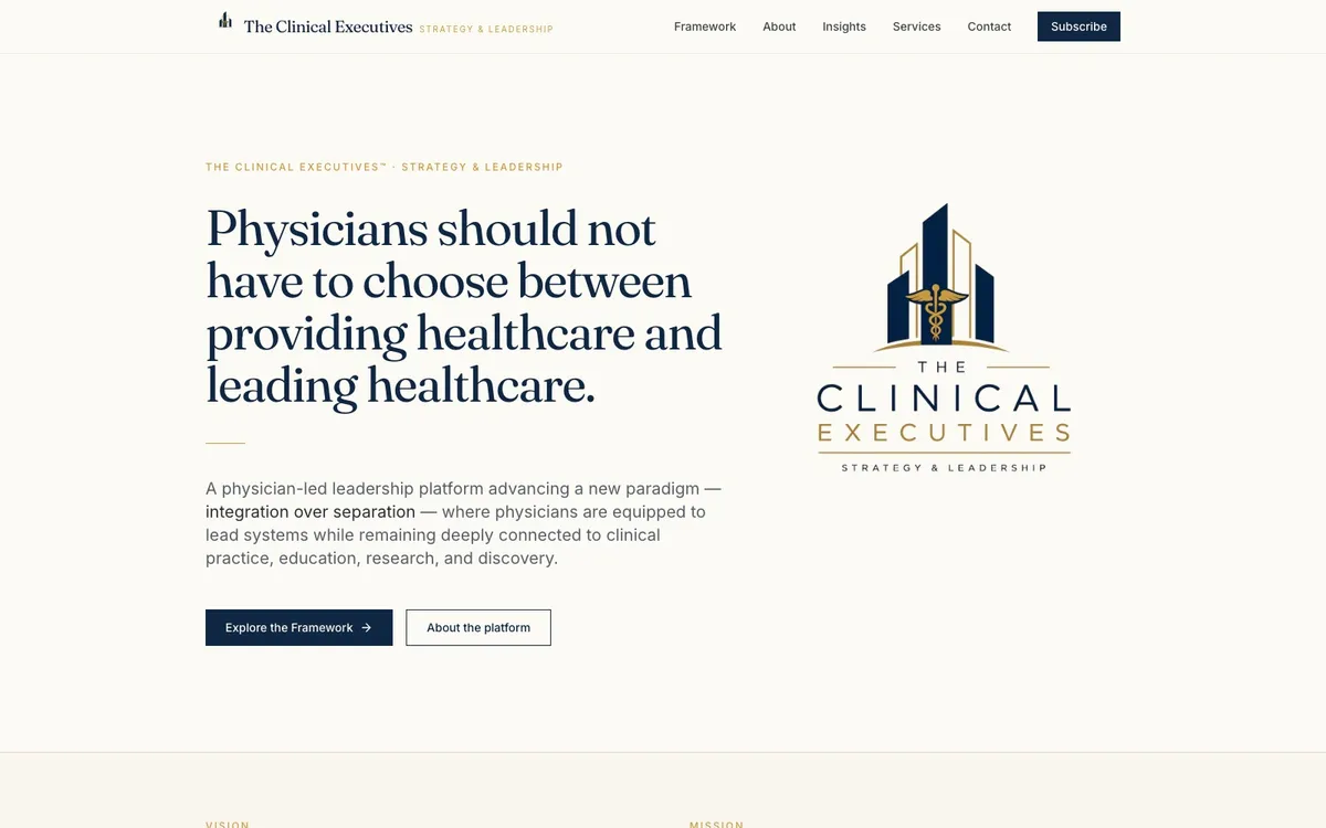 The Clinical Executives screenshot